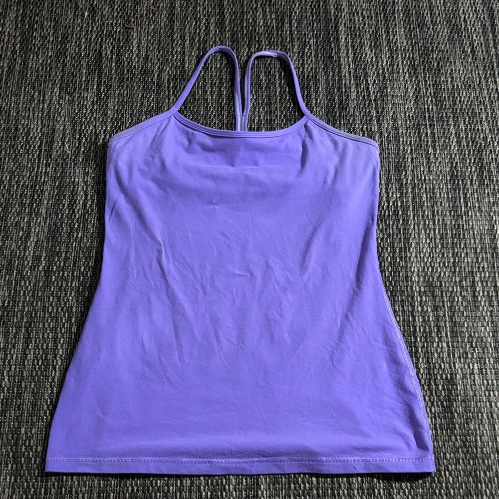 Lululemon Power Y Tank *Luon Light Coolmax Power Purple Size 8